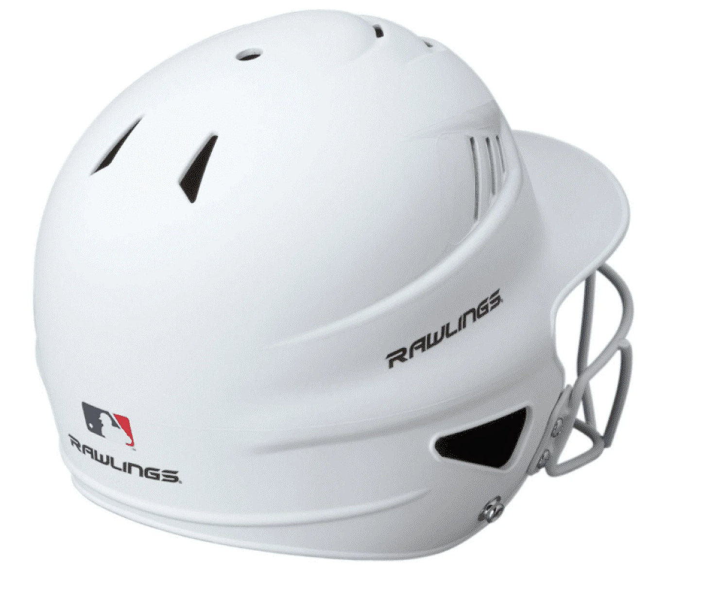 (2 Pack) Coolflo Fastpitch Softball Helmet with Face Guard, Matte White