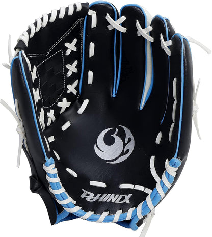 Youth Baseball Glove Series 11.5-12 Inch Gloves (12", Black&White)