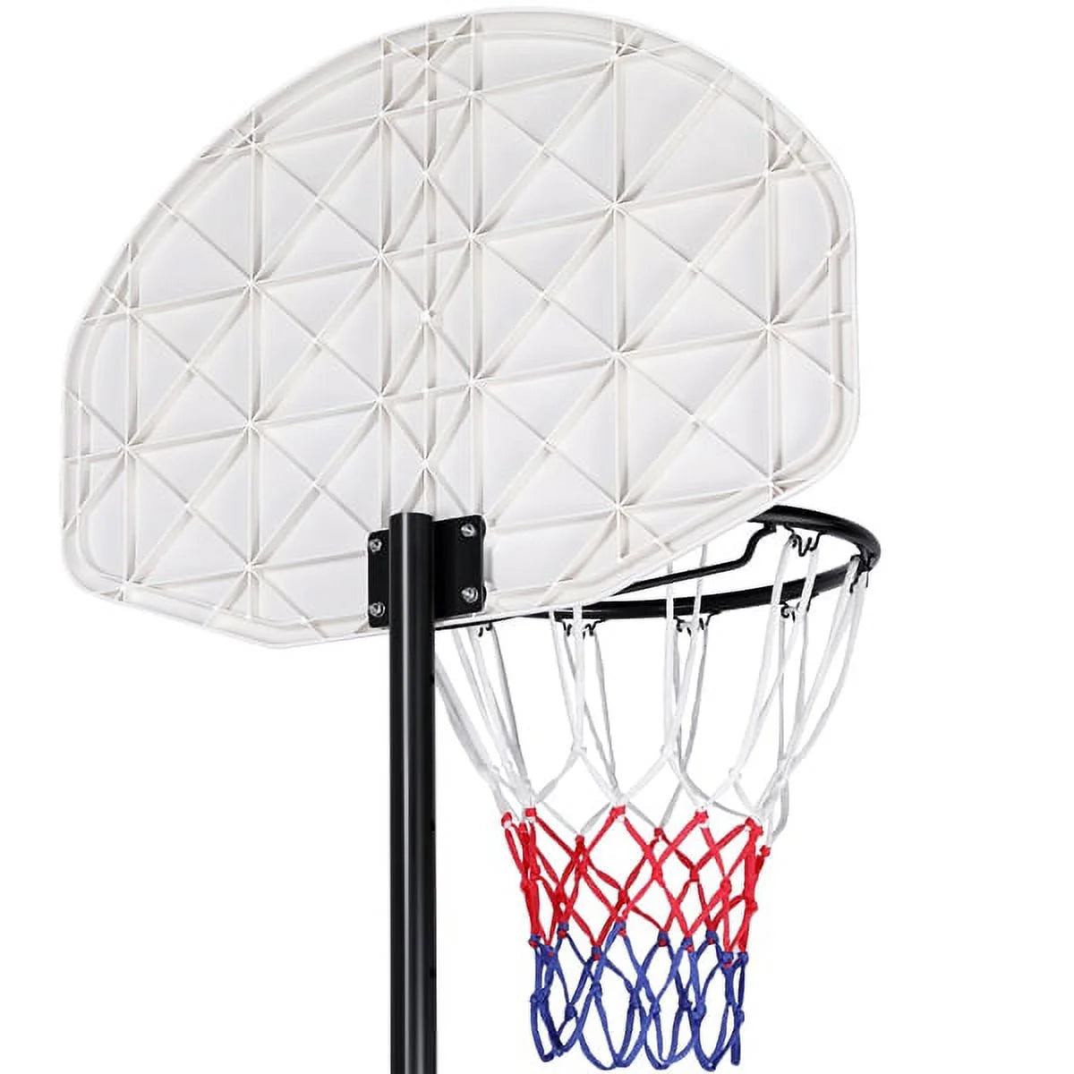 6.4-8.2 Ft Adjustable Height Basketball Hoop System Indoor/Outdoor ( Kids/Youth)