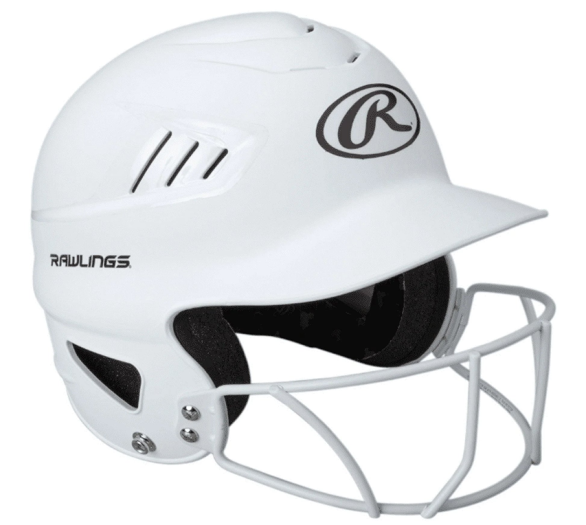(2 Pack)  Coolflo Fastpitch Softball Helmet with Face Guard, Matte White