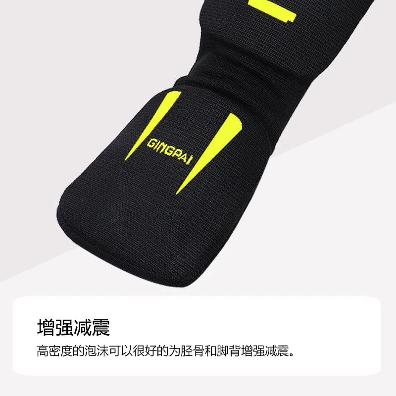 Adjustable Band Leg Protection Shin Pads Football Instep Protectors Kids Adult Soccer Football Sanda MMA Karate Sport Training