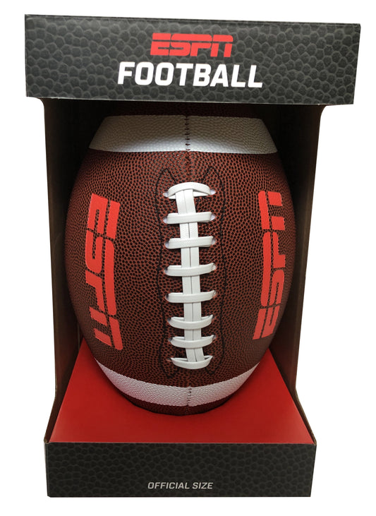 (2 Pack)  XR3 Official Match Size Football with Anti-Skid Composite Material