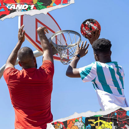 Enigma Rubber Basketball: Size 7 (29.5") Deep Channel Construction, for Indoor/Outdoor Use