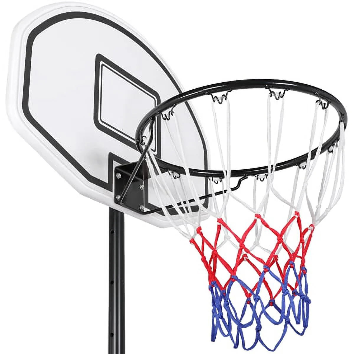 6.4-8.2 Ft Adjustable Height Basketball Hoop System Indoor/Outdoor ( Kids/Youth)