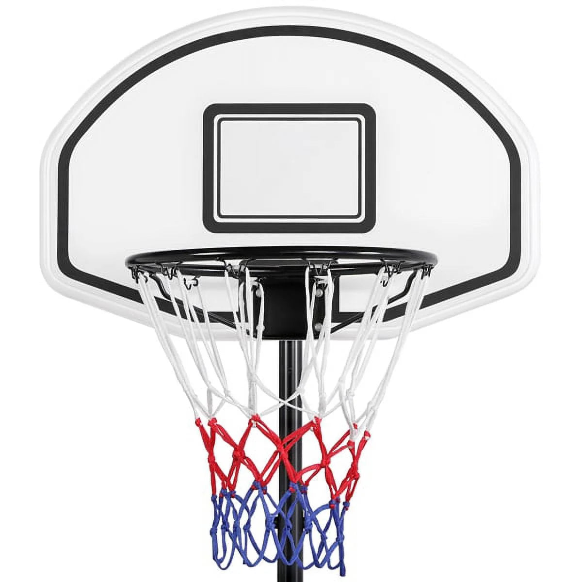 6.4-8.2 Ft Adjustable Height Basketball Hoop System Indoor/Outdoor ( Kids/Youth)
