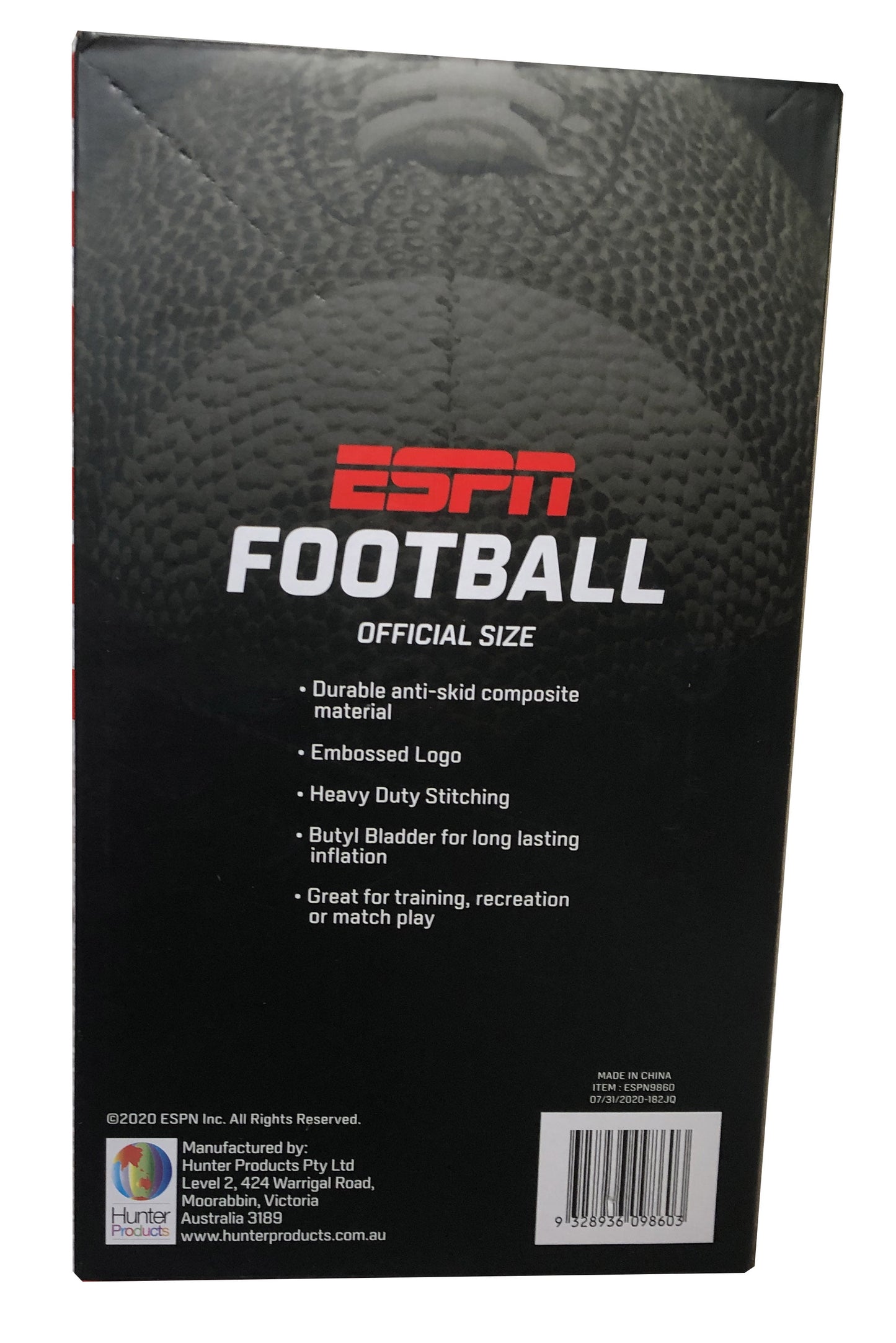 (2 Pack)  XR3 Official Match Size Football with Anti-Skid Composite Material