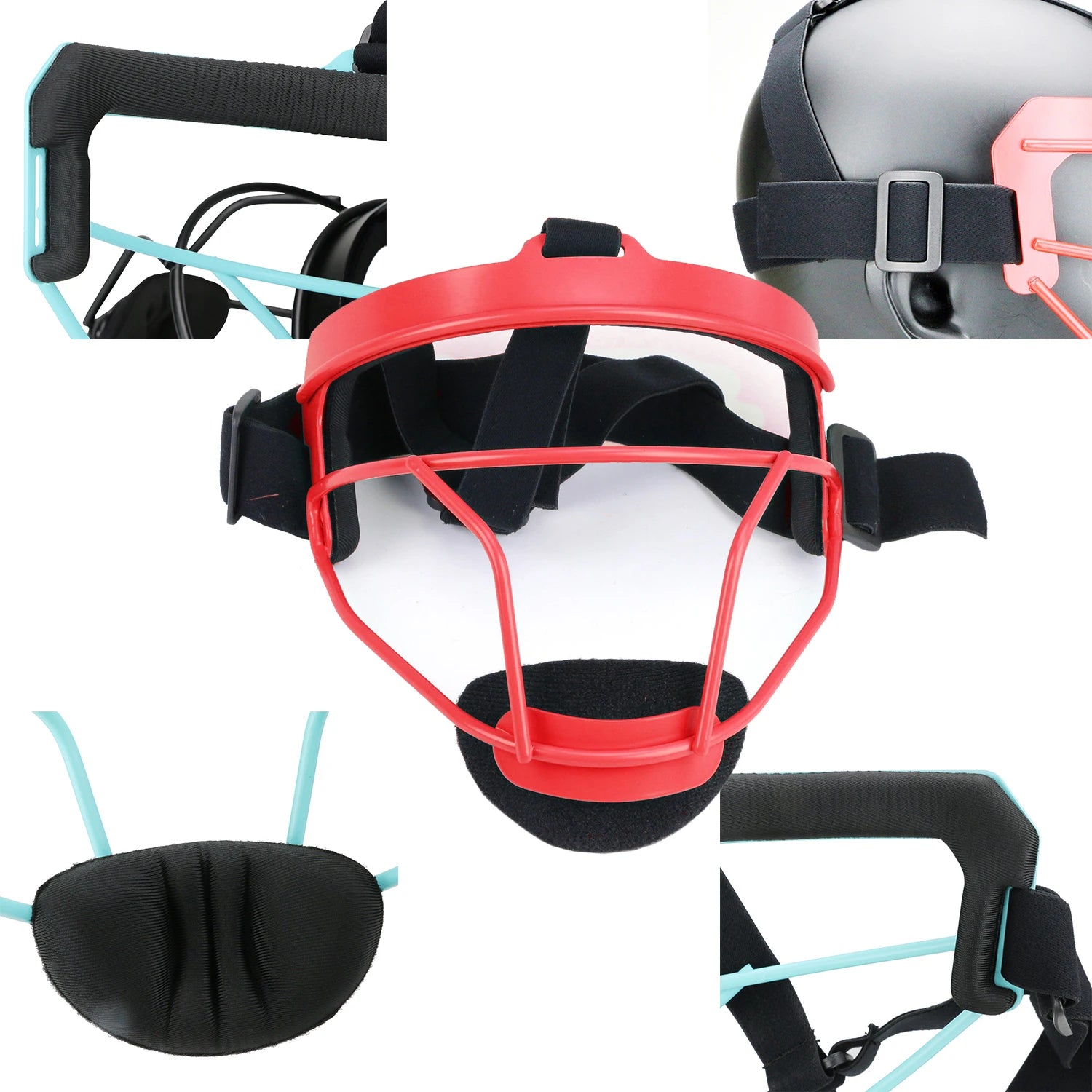 Defense Softball Fielder'S Mask Softball Visor Face Mask Baseball Lightweight Protective Sport Equipment for Adluts&Youth